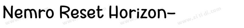 Nemro Reset Horizon字体转换